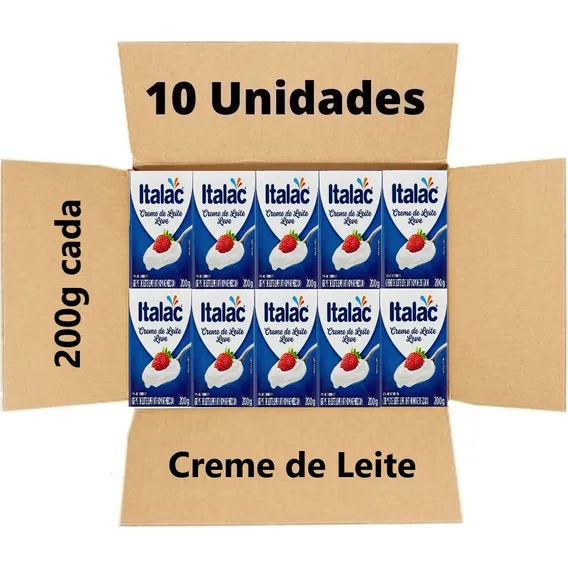Kit 10 Creme De Leite Italac Foto 1