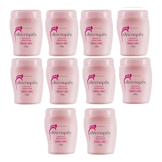 Kit 10 Creme Hidratante Para Afinar Os Pés Dermopés Foto 1