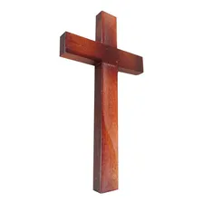 Kit 10 Cruz Crucifixo Madeira Sem Imagem 15,5cm Atacado Foto mini  2