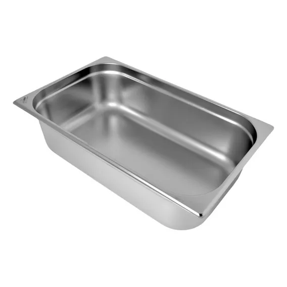 Kit 10 Cubas Gastronomica Inox Gn 1/1x200mm Brasinox Buffet Foto 1