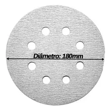 Kit 10 Disco De Lixa Branco 180mm Grão 60 - Starfer Foto mini  2