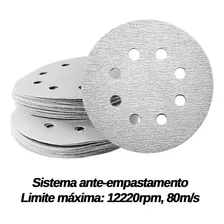 Kit 10 Disco De Lixa Branco 180mm Grão 60 - Starfer Foto mini  3