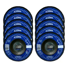 Kit 10 Disco Flap Cônico Lixadeira 115mm Grão 60 Foto  mini 1