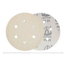Kit 10 Disco Lixa Hookit Ps33 150mm Roto Orbital #40 6 Furo Quantidade De Cascalhos 40 Foto  mini 1