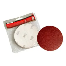 Kit 10 Disco Lixa P/ Suporte Velcro 115mm P80 Óxido Alumínio Foto  mini 1