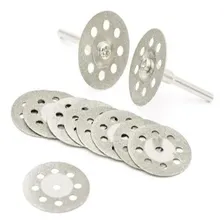Kit 10 Discos Diamantado 22mm Tipo Micro Retifica 12 Pcs Foto mini 2