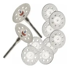 Kit 10 Discos Diamantado 22mm Tipo Micro Retifica 12 Pcs Foto mini 1