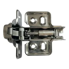 Kit 10 Dobradiça Amortecedor Reta Armário Móveis Caneco 35mm Foto mini 4