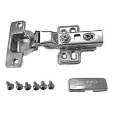 Kit 10 Dobradiça Inox Click C/amortecedor Curva 35mm Renna Foto mini  3