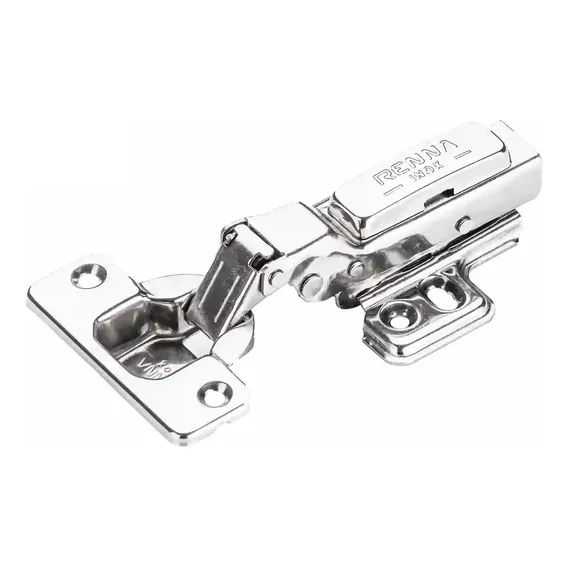 Kit 10 Dobradiça Inox Click C/amortecedor Curva 35mm Renna Foto 1