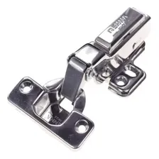 Kit 10 Dobradiça Inox Click C/amortecedor Curva 35mm Renna Foto mini  2