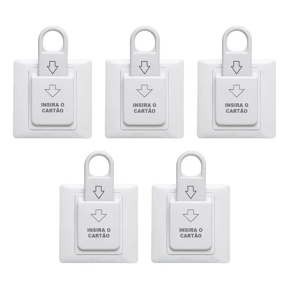Kit 10 Economizador De Energia Para Hotel, Airbnb, Pousada Cor Branco Foto 1