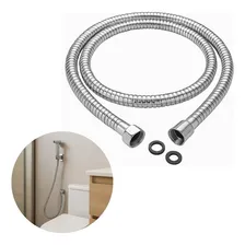 Kit 10 Engate Flexível Inox Chuveirinho Ducha Higiênica 120c Foto mini  2
