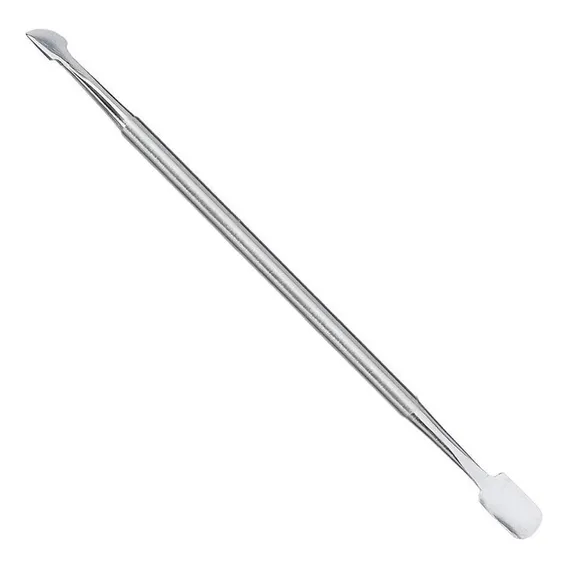 Kit 10 Espátula Dupla Empurrador Inox Profissional Manicure Foto 1