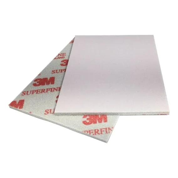 Kit 10 Esponja Abrasiva 3m Super Fina Automotiva 139x114mm Foto 1