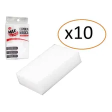 Kit 10 Esponja Mágica Bucha Melanina Max Clean Parede Vidro Foto mini 1