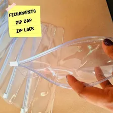 Kit 10 Estojo Zip Zap Cor 10 Unidades Liso Foto mini 4