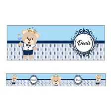 Kit 10 Faixa Decorativa Ursinho PrÃncipe Adesivo Border N Foto mini 1