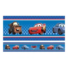 Kit 10 Faixas Adesivo Papel Parede Infantil Carros Mcqueen Foto  mini 1