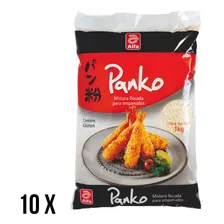 Kit 10 Farinha Empanar Tempurá Alfa Panko Flocada 1kg Foto mini  3