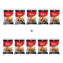 Kit 10 Farinha Empanar Tempurá Alfa Panko Flocada 1kg Foto  mini 1
