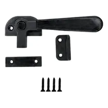 Kit 10 Fecho Alavanca Janela Basculante Maxim Ar Preto Foto  mini 1