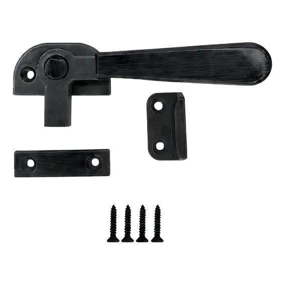 Kit 10 Fecho Alavanca Janela Basculante Maxim Ar Preto Foto 1