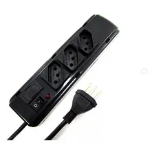 Kit 10 Filtro De Linha Kitec Com 3 Tomadas Diagonais Cor Preto 127V/220V Foto mini 1