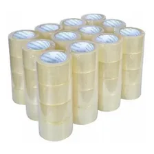 Kit 10 Fita Adesiva 48mm X 100 Metros Transparente Embalagem Foto mini  2
