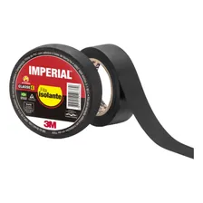Kit 10 Fita Isolante Imperial Slim 18x20 Metros 3m Cor Preto Liso Foto  mini 1