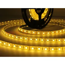 Kit 10 Fita Led 3528 Branco Quente C Silicone/c Fit Adesiva Cor da luz Branco Quente 3000K Tensão de operação 12V 12V Foto mini 2