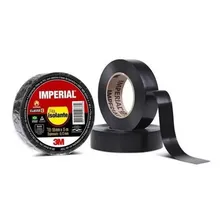 Kit 10 Fitas Isolante Imperial 3m 18mm X 5 Metros Preta Slim Cor Preto Liso Foto mini 4