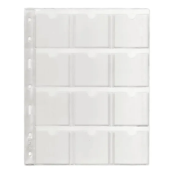 Kit 10 Folhas 12 Moedas Pvc Bolso S/aba 25.5 Foto 1