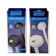 Kit 10 Fone De Ouvido Microfone Lelong Le-0237 Cor Preto/branco Foto mini 2
