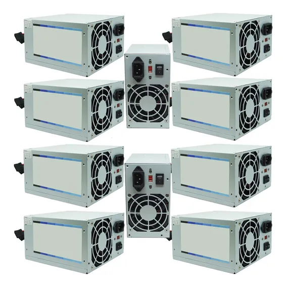 Kit 10 Fontes Pc Atx 200w Reais Real Cabo Bivolt Silenciosa Foto 1