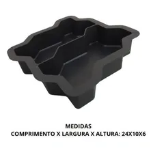 Kit 10 Formas Payver Intertravada Tijolinho Cimento 24x10x6 Foto mini 3