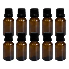 Kit 10 Frasco Vidro Âmbar Gotejador Batoque 10ml Foto mini 1