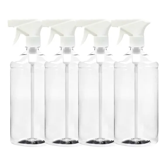Kit 10 Frascos 1000ml Pet Válvula Gatilho Borrifador Spray Foto 1