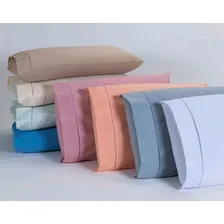 Kit 10 Fronhas 90x50cm Percal 100% Algodo 180 Fios Ponto Foto mini 1