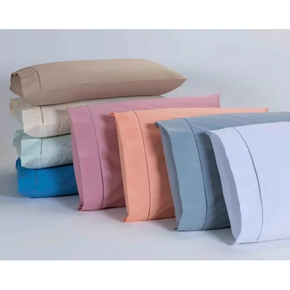 Kit 10 Fronhas 90x50cm Percal 100% Algodo 180 Fios Ponto Foto 1
