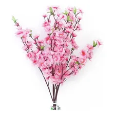 Kit 10 Galho BuquĂȘ Flor De Pessegueiro Artificial Rosa Foto mini 1