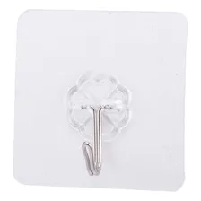 Kit 10 Ganchos Adesivos Parede Transparente AderĂȘncias 4kg Foto mini 3
