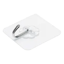 Kit 10 Ganchos Adesivos Parede Transparente AderĂȘncias 4kg Foto mini 2