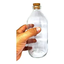 Kit 10 Garrafa Vidro 500ml Com Rolha Coquinho Foto mini 4