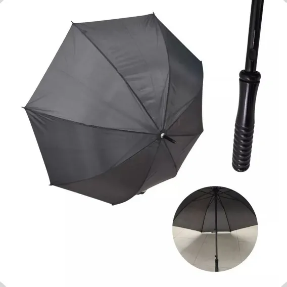 Kit 10 Guarda Chuva Portaria Grande Automático Resistente Marca Classe JL Cor Preto Foto 1