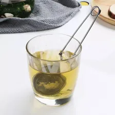 Kit 10 Infusores De Chá Inox Coador Peneira Ervas Qualidade Cor Metálico Foto mini  3