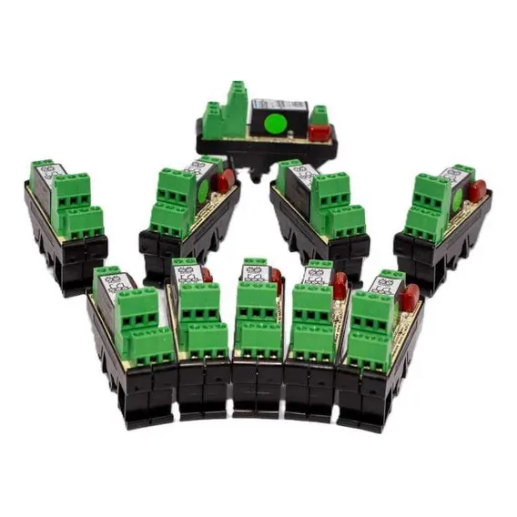 Kit 10 Interface Borne Rele Acoplador Duplo 220vac 8a Foto 1
