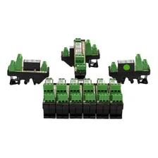 Kit 10 Interface Borne Rele Acoplador Duplo 220vac 8a Foto mini  3