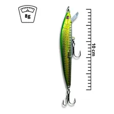 Kit 10 Isca Artificial Meia Água Tucunaré Dourado Robalo Foto mini  2