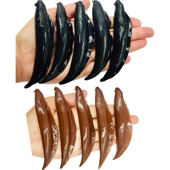 Kit 10 Iscas Tuvira Artificiais Dourado Tucunaré Cor Preto/marrom Foto 1